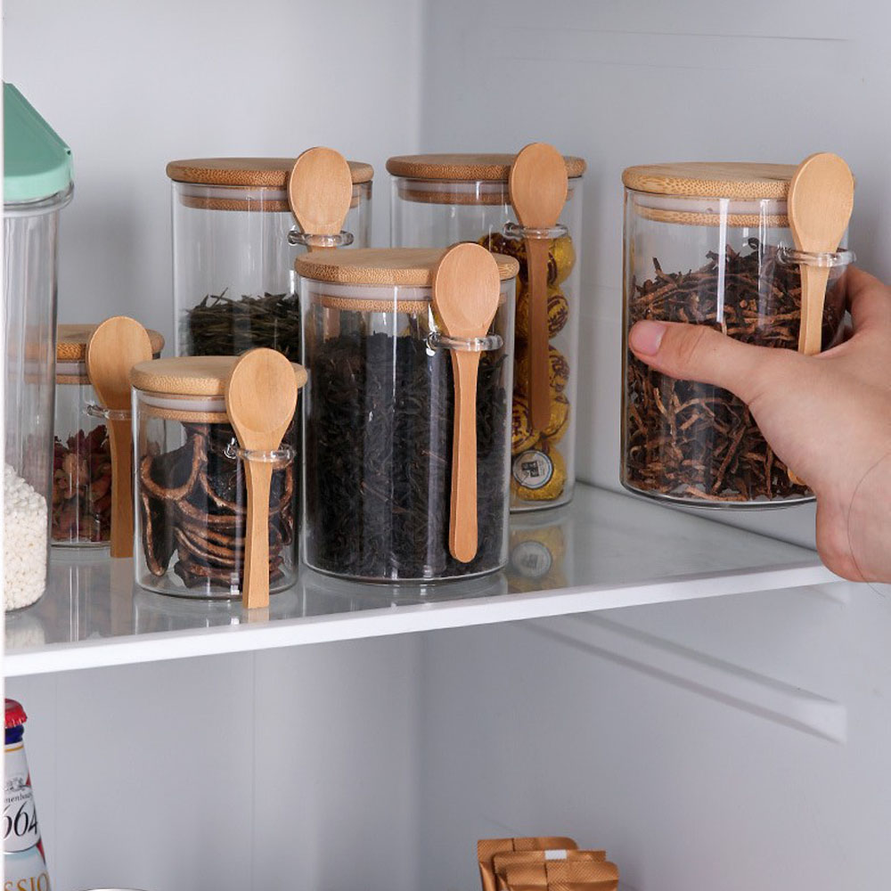 Coffee Tea Sugar Canisters - Wadah Penyimpanan Makanan Kedap Udara dari