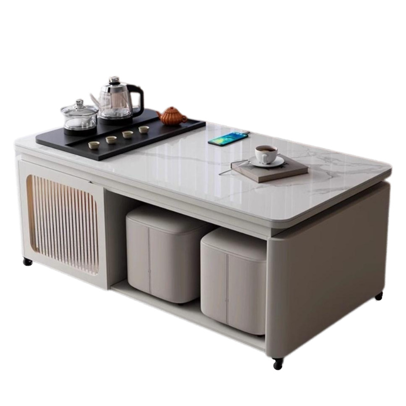 Coffee Tea Break - LH Modern Slate Meja Teh Kayu