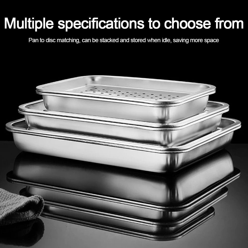 Bamboo Tea Tray - Nampan Teh Stainless Steel Baru Bentuk