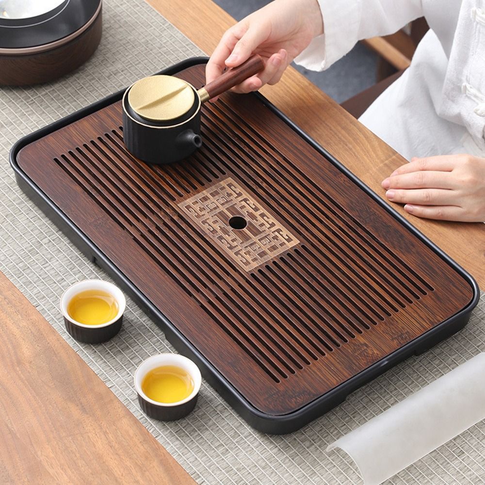 Bamboo Tea Tray - Nampan Teh Bambu Baru 43.5X26.5Cm dengan