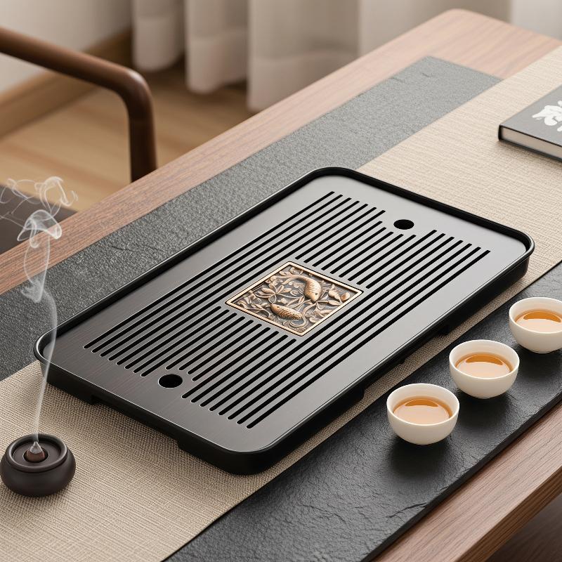 Bamboo Tea Tray - Nampan Teh Kayu Dua Lapis Dengan