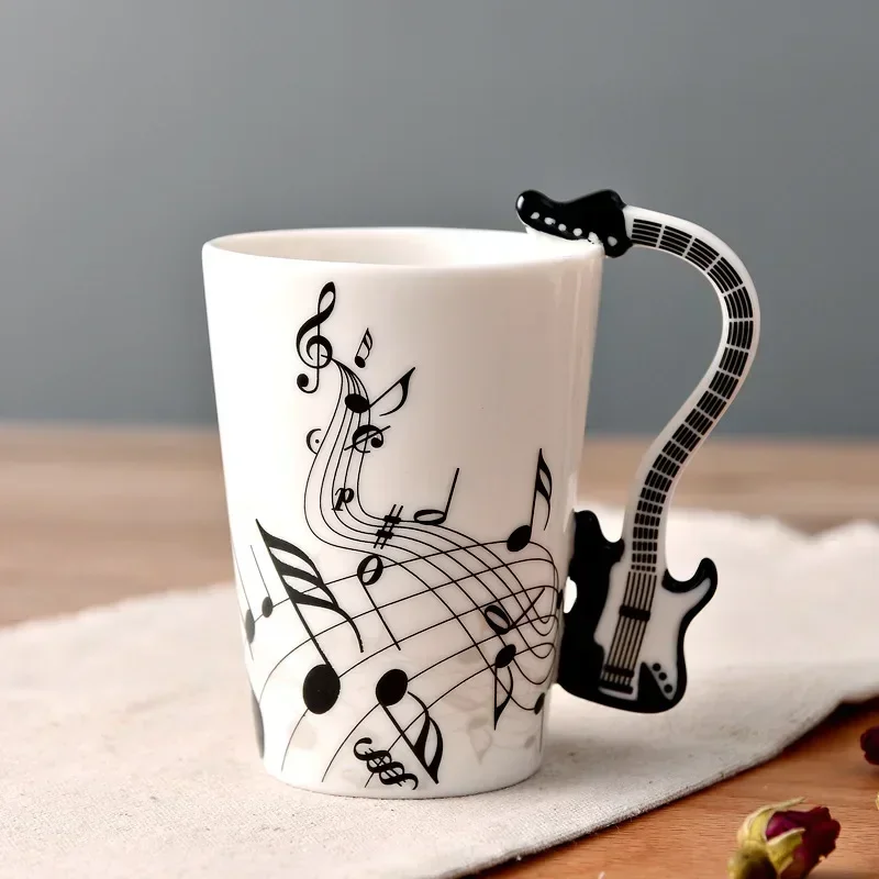 Lemon Tea Coffee - Kebaruan Musik Catatan Cangkir Keramik Gitar