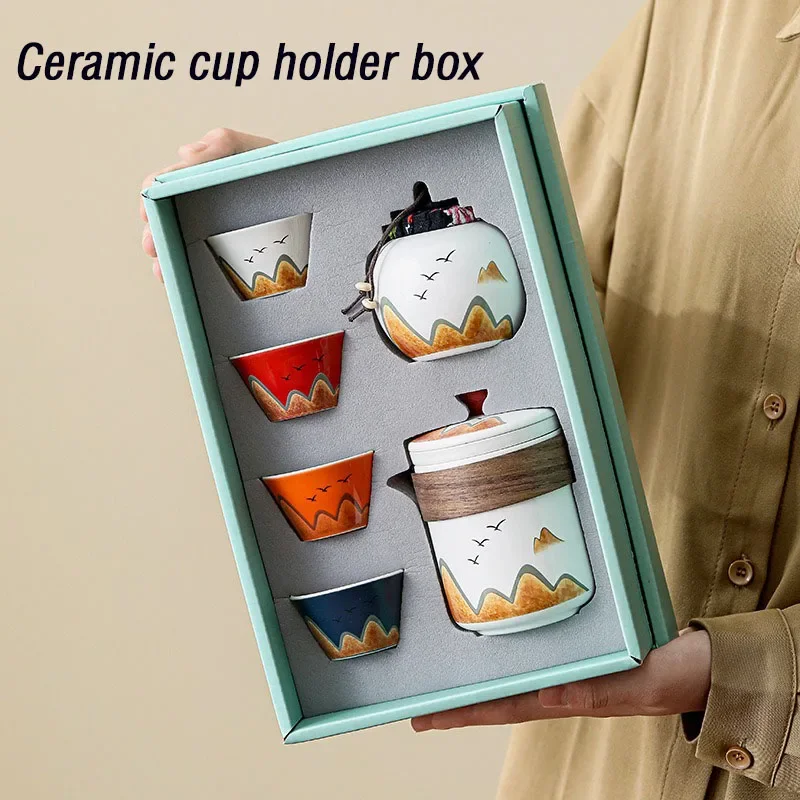 Coffee Tea Containers - Kotak hadiah, cangkir teh keramik gaya