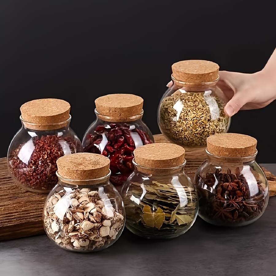 Coffee Tea Sugar Canisters - Wadah penyimpanan kaca bening 500ML, wadah
