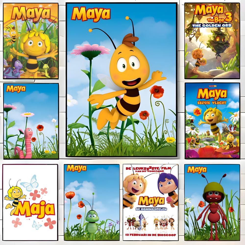 Maya Coffee & Tea Ulasan - Poster Kartun M-maya The Bee Stiker