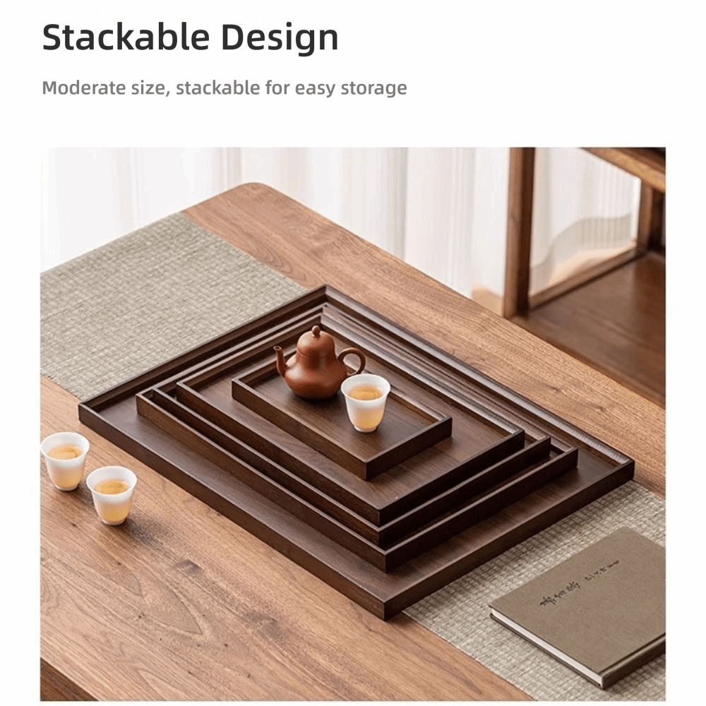 Bamboo Tea Tray - Nampan Dekoratif Bambu Alami Nampan Kayu