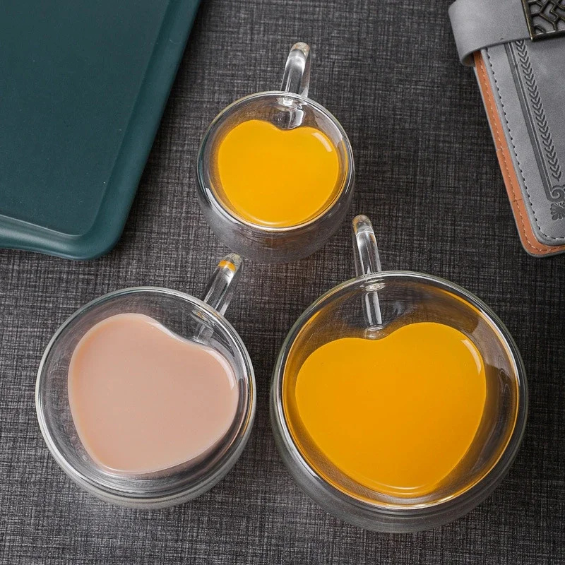 Coffee Tea Vodka - Gelas Anggur Berbentuk Hati Gelas Minum