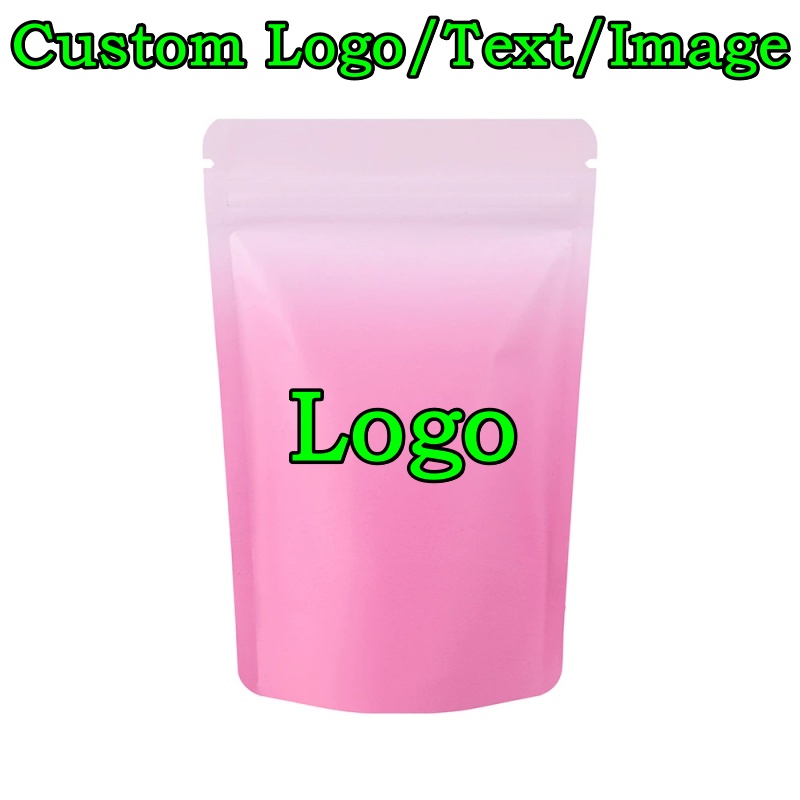 Coffee Tea And Cocoa - 100PCS Kantong Aluminium Foil Ziplock Berdiri,