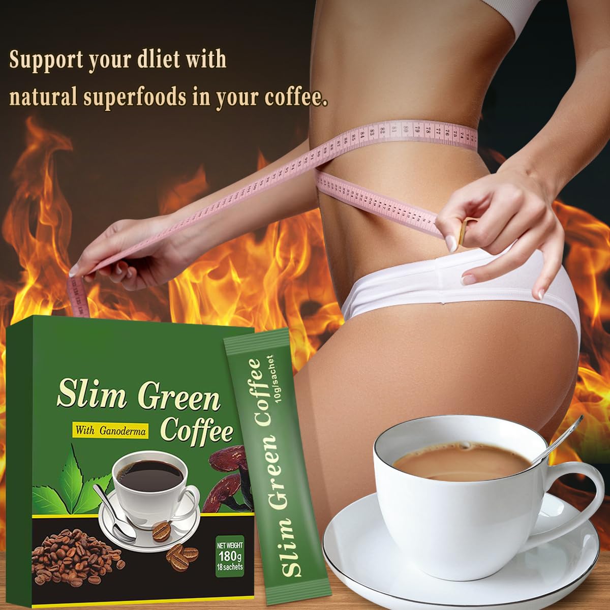 Coffee Tea Weight Loss - 18 Buah/Kotak Kopi Hijau Ramping Premium