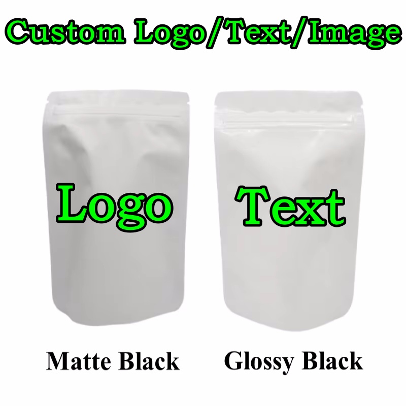 Coffee Tea And Cocoa - 100PCS Kantong Ziplock Aluminium Foil Putih