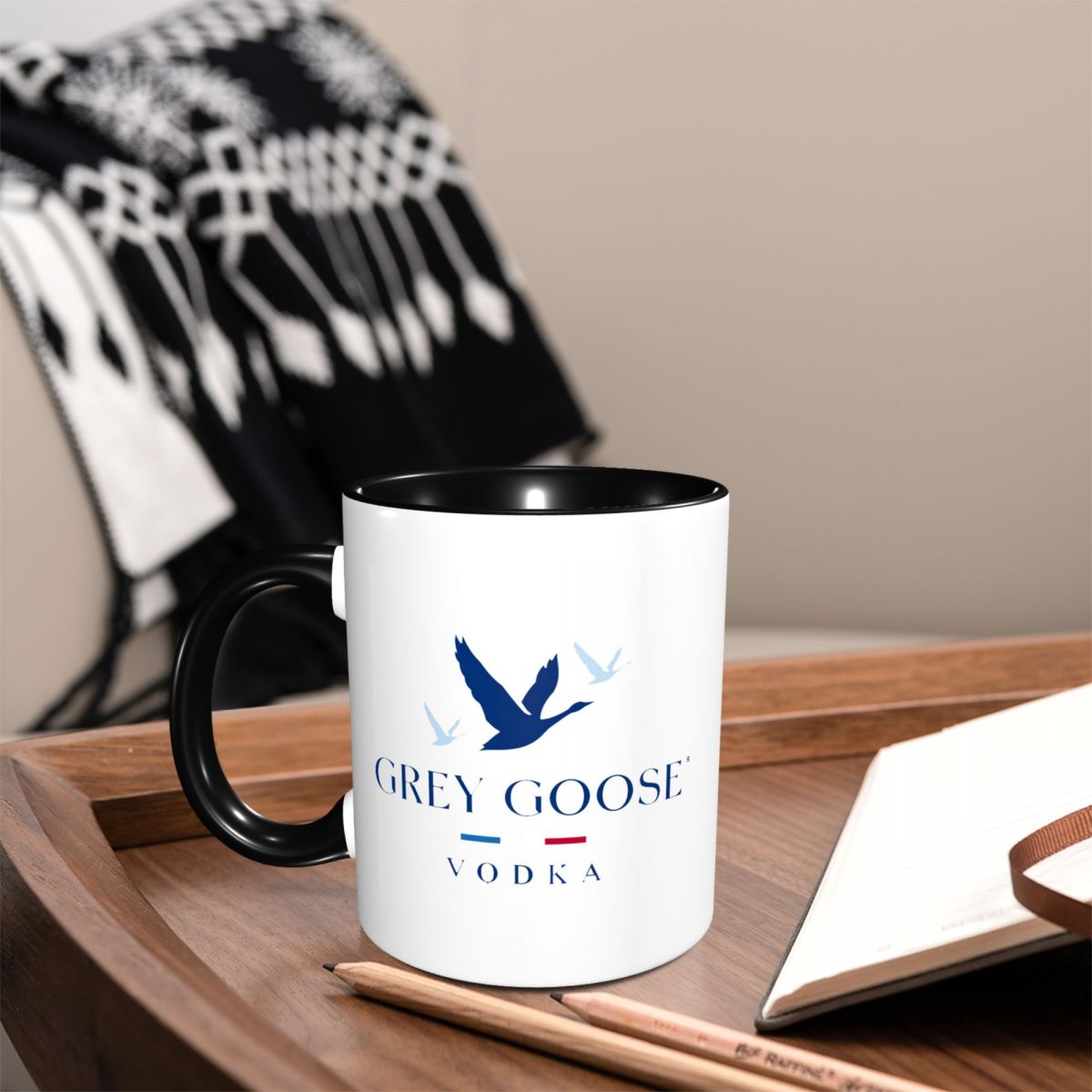 Coffee Tea Vodka - Mug Vodka Grey Goose Cangkir Kopi