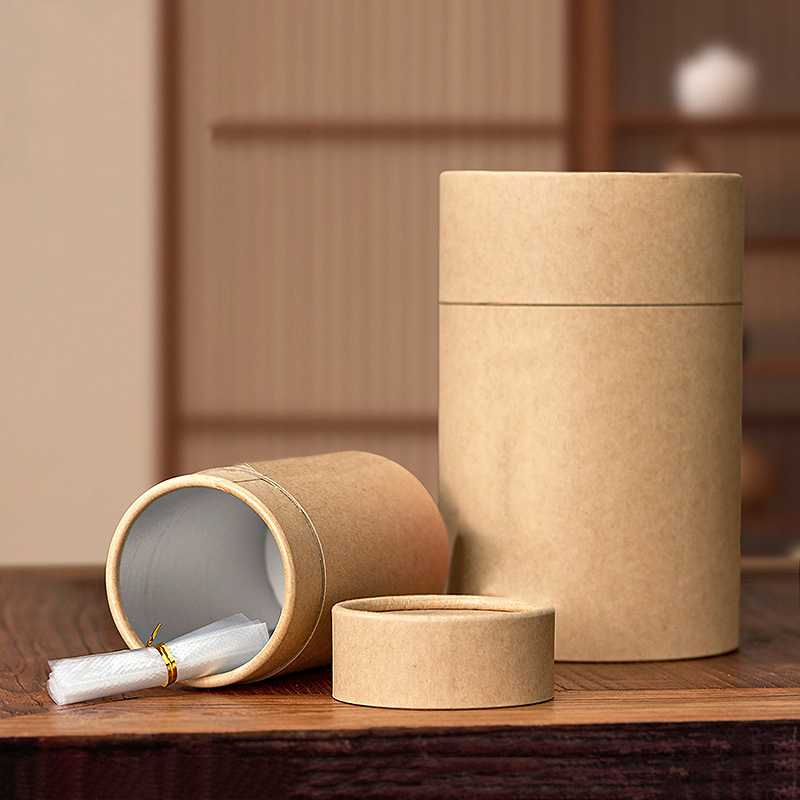 1 Buah Tabung Karton Kraft Bar - Coffee Tea Containers ulasan dan harga