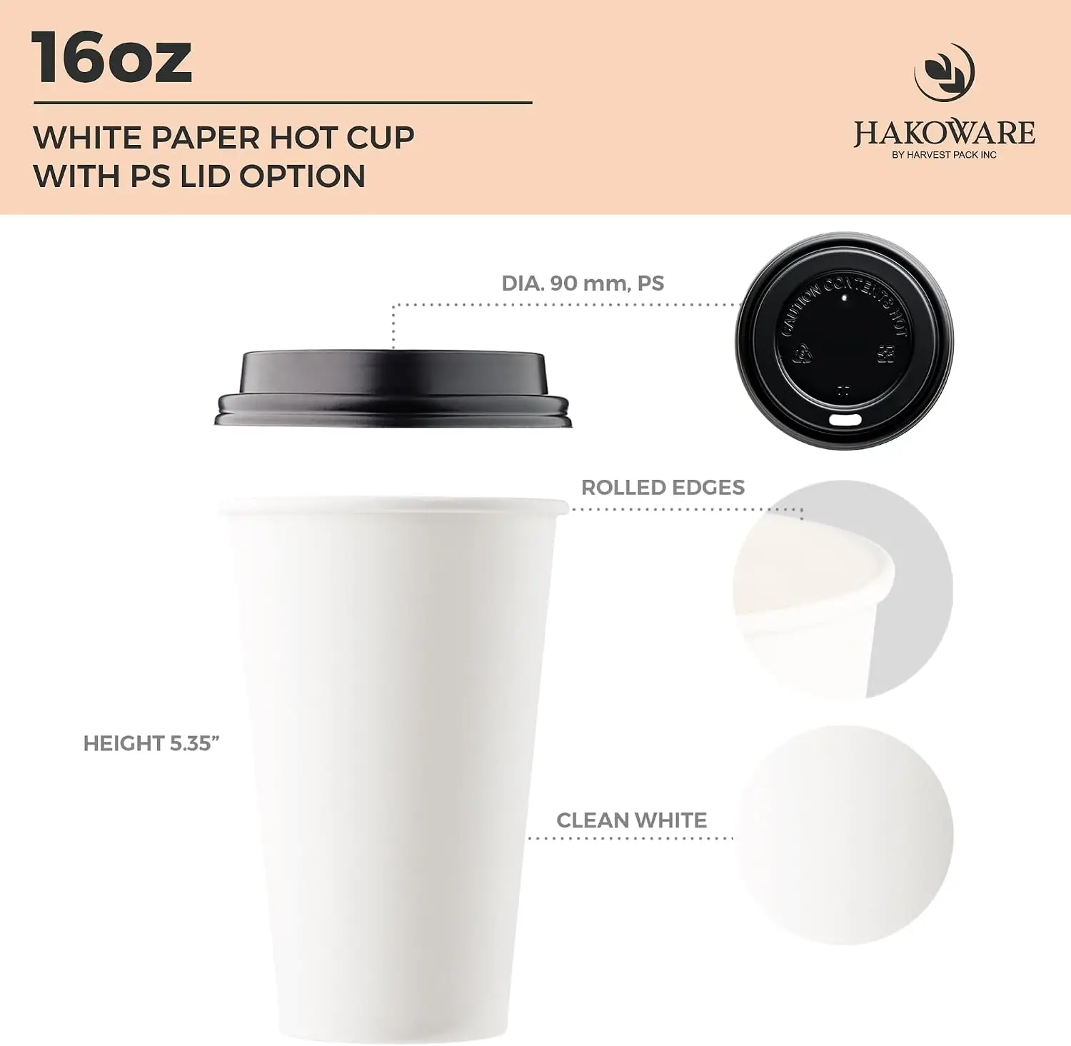 [1000 SET]HARVEST PACK 16 oz G - Coffee Tea And Cocoa ulasan dan harga