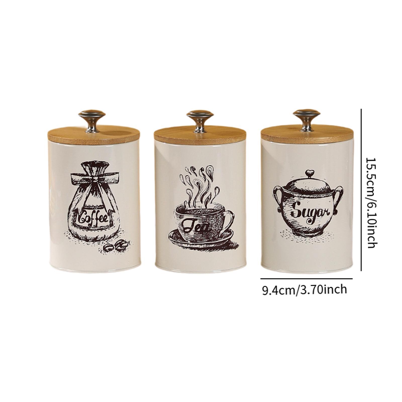 Set Stoples Kopi Teh Gula Gaya - Coffee Tea Sugar Canisters ulasan dan harga
