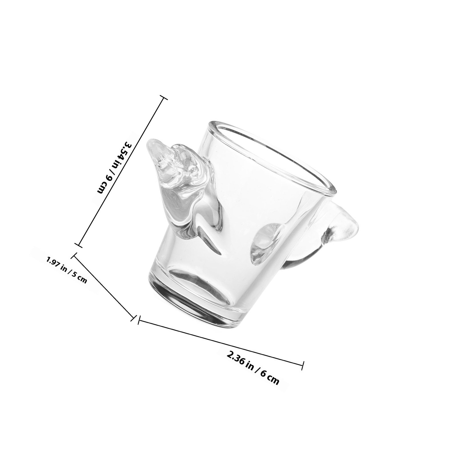 Gelas Shot Mini Transparan Des - Coffee Tea Vodka ulasan dan harga