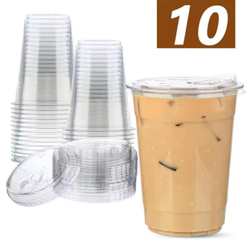 10 Buah Gelas Plastik PET Seka - Lemon Tea Coffee ulasan dan harga