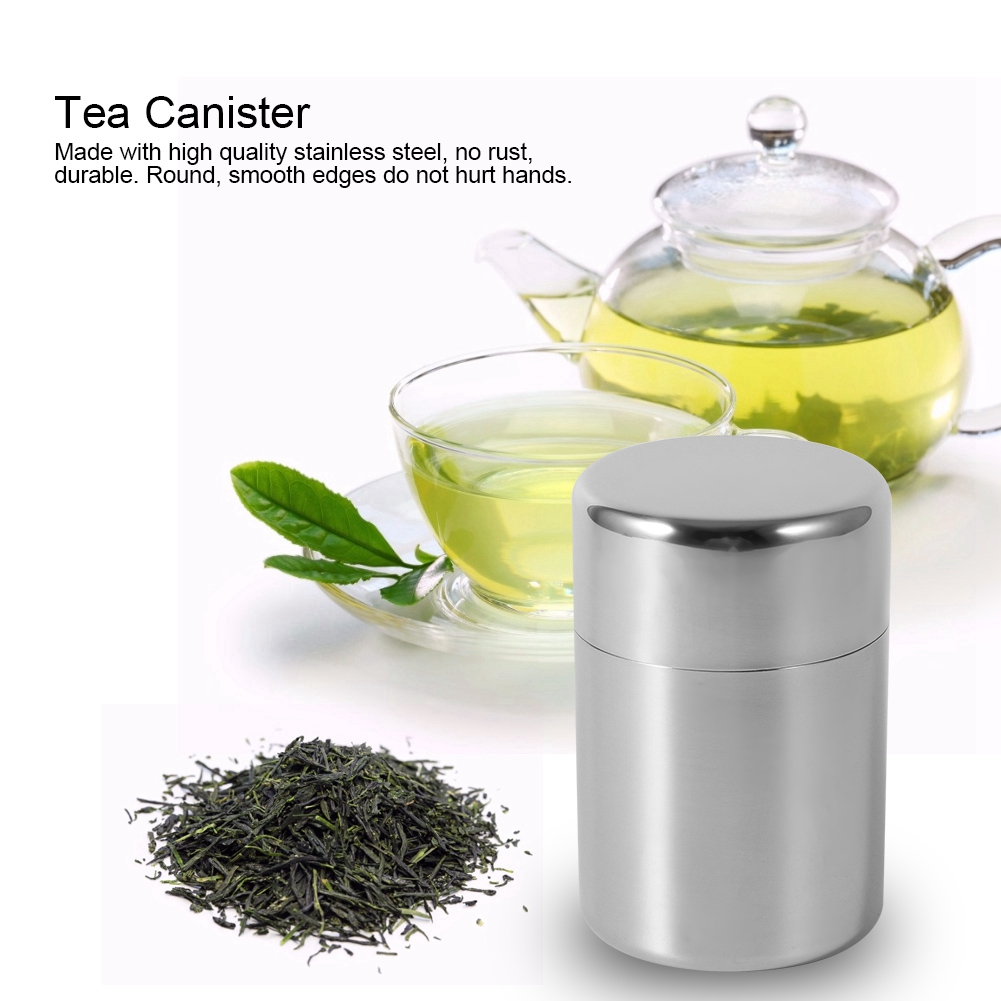 Kaleng Teh Stainless Steel, Wa - Coffee Tea Sugar Canisters ulasan dan harga