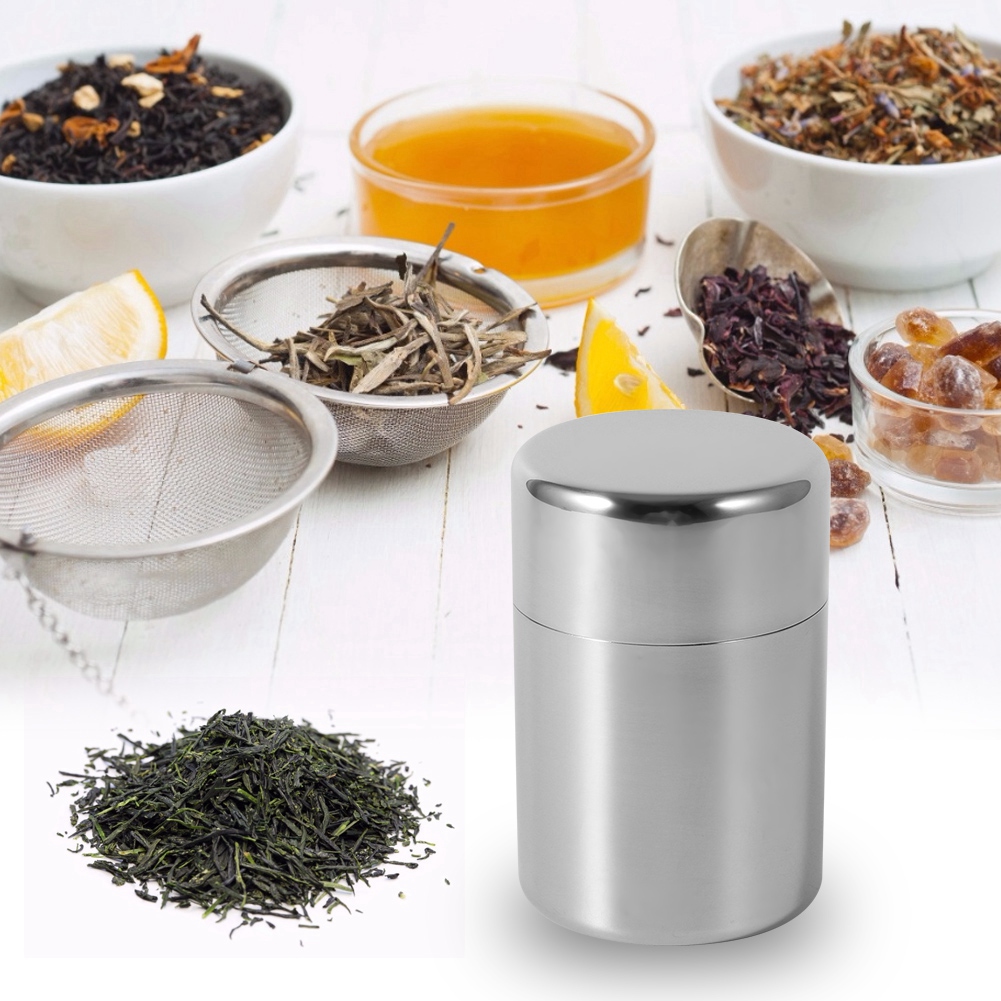 Kaleng Teh Stainless Steel, Wa - Coffee Tea Sugar Canisters ulasan dan harga