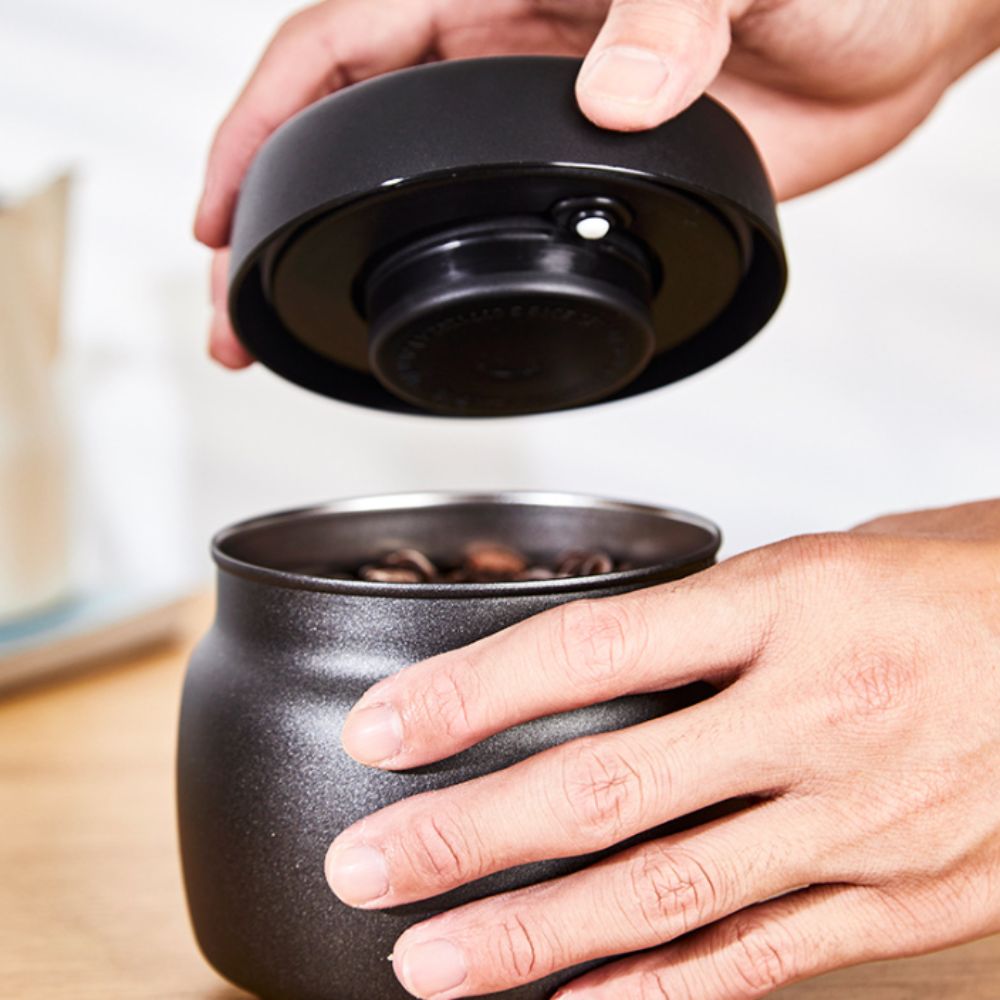 Stoples Vakum Baja Tahan Karat - Coffee Tea And Sugar Canisters ulasan dan harga