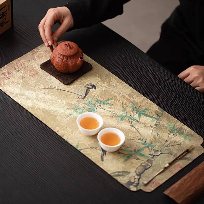 Alas Teh Kering Bambu Hijau Su - Bamboo Tea Tray ulasan dan harga