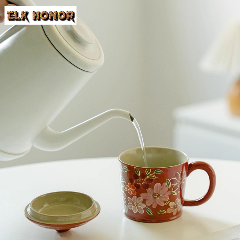 300ml Cangkir Kopi Lukisan Tan - Coffee Jasmine Tea ulasan dan harga