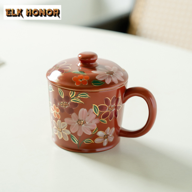 300ml Cangkir Kopi Lukisan Tan - Coffee Jasmine Tea ulasan dan harga