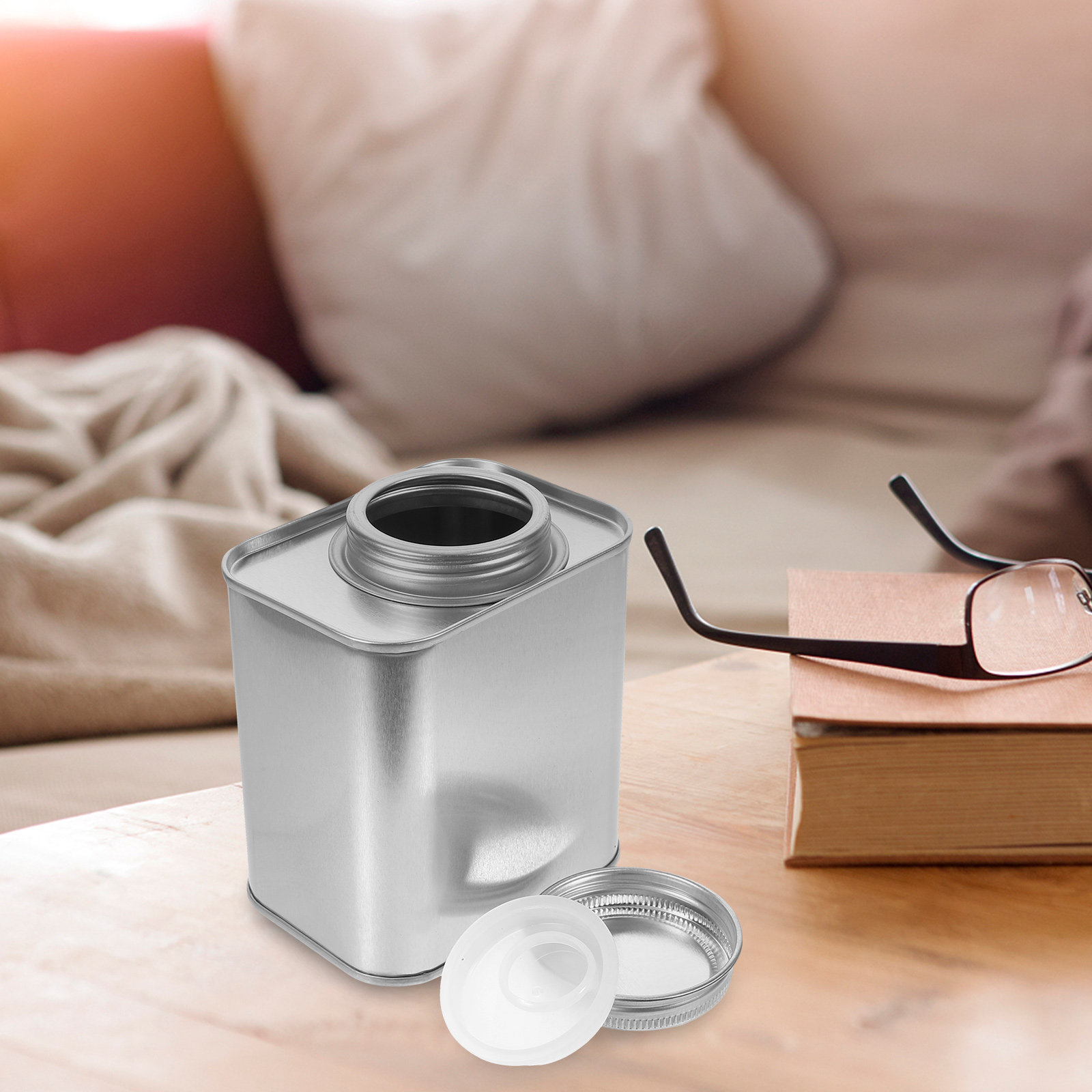 4 Buah Wadah Penyimpanan Makan - Coffee Tea Sugar Canisters ulasan dan harga