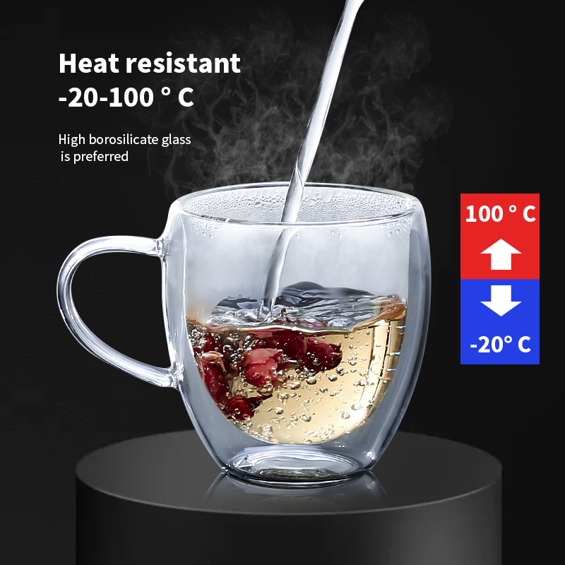 Cangkir kopi kaca transparan,  - Coffee Tea Vodka ulasan dan harga