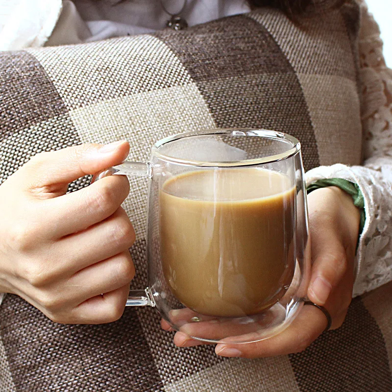 Cangkir kopi kaca transparan,  - Coffee Tea Vodka ulasan dan harga