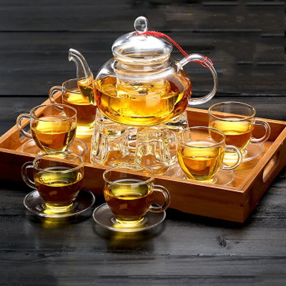 Set Teh Kaca Elegan, Teko Boro - Bamboo Tea Tray ulasan dan harga