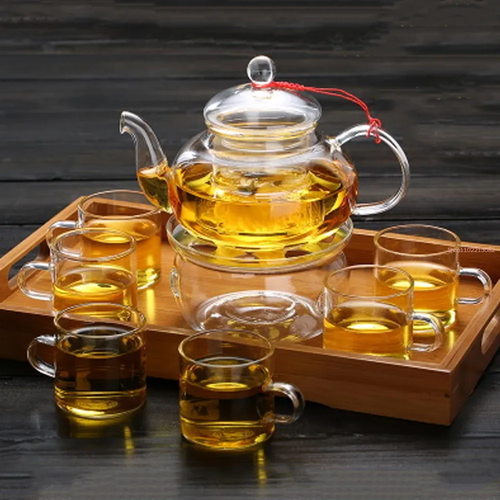 Set Teh Kaca Elegan, Teko Boro - Bamboo Tea Tray ulasan dan harga