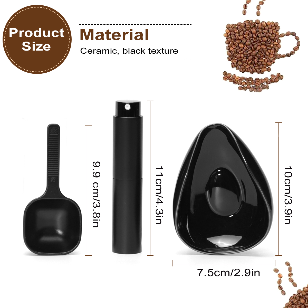 Leeseph Set cangkir dosis biji - Coffee Tea Pictures ulasan dan harga
