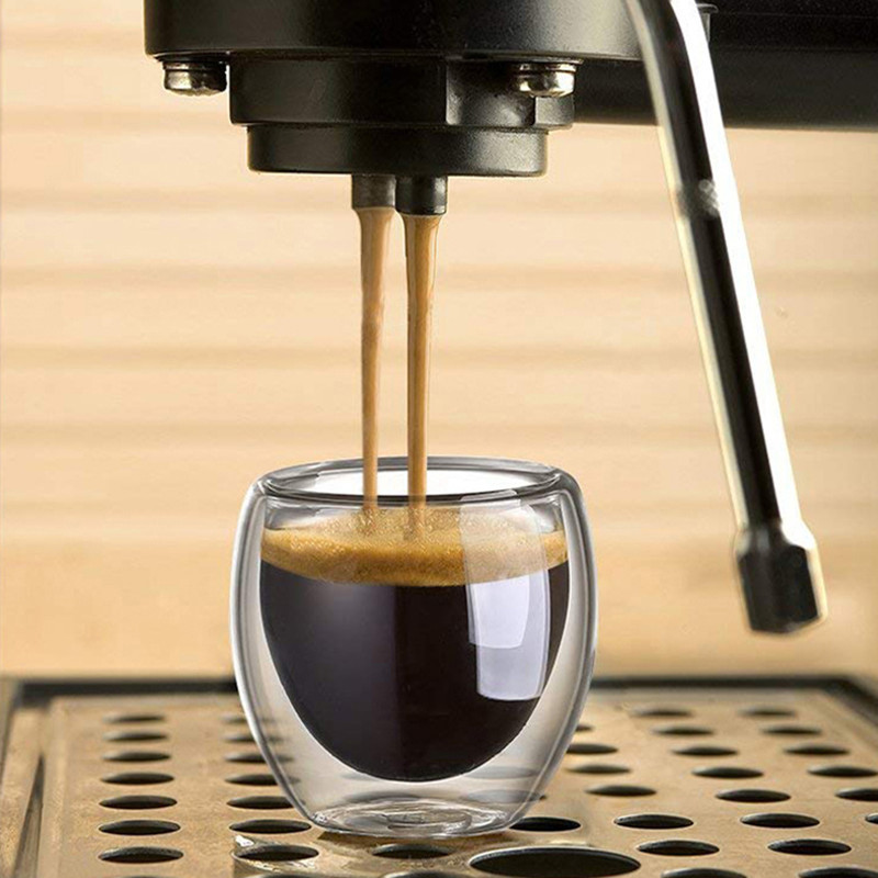 Cangkir kopi kaca berdinding g - Coffee Tea And Cocoa ulasan dan harga