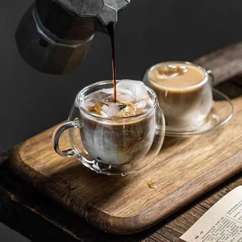 Cangkir kopi kaca bagian bawah - Coffee Tea Vodka ulasan dan harga
