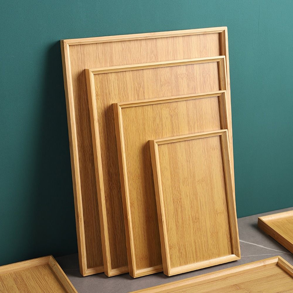 Nampan Dekoratif Bambu Alami N - Bamboo Tea Tray ulasan dan harga