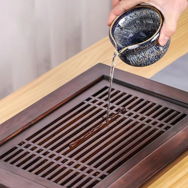 Nampan teh bambu alami Cina pe - Bamboo Tea Tray ulasan dan harga