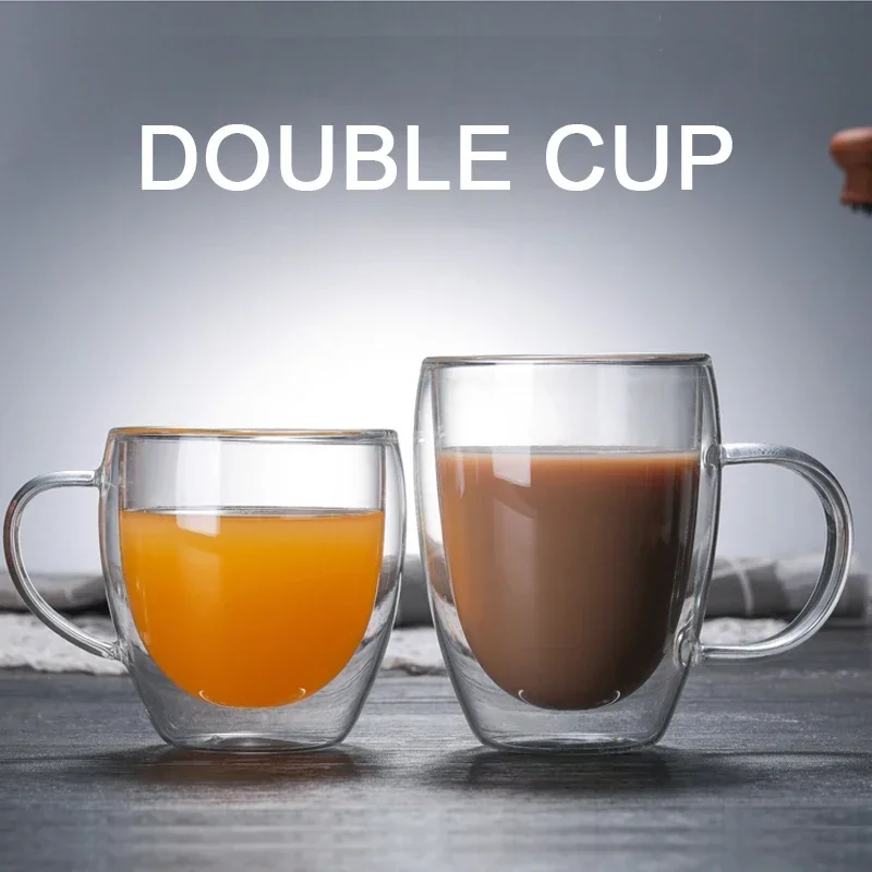 Gelas kopi kaca dinding dua ba - Coffee Tea Vodka ulasan dan harga