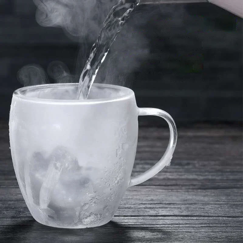 Gelas kopi kaca dinding dua ba - Coffee Tea Vodka ulasan dan harga