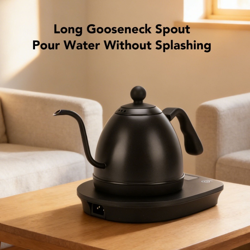 Ketel Listrik Gooseneck 1000W  - Pour Over Kettle ulasan dan harga
