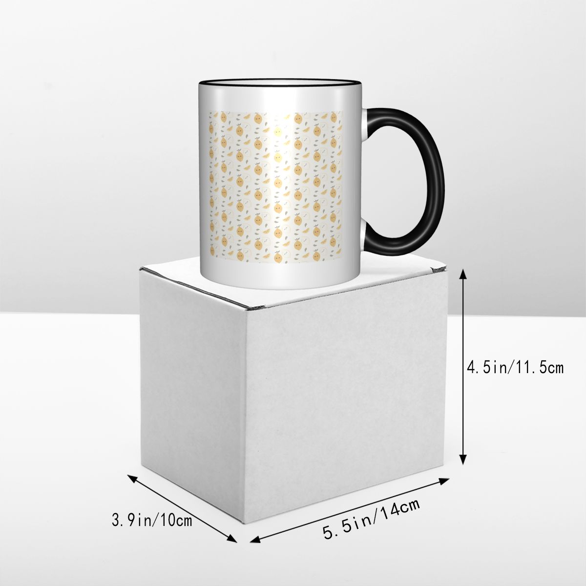 Mug Pola Lemon Lucu Cangkir Ko - Lemon Tea Coffee ulasan dan harga