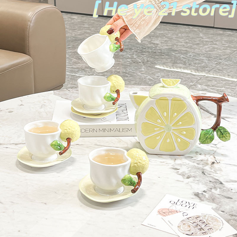 Set Cangkir Kopi dan Piring 3D - Lemon Tea Coffee ulasan dan harga