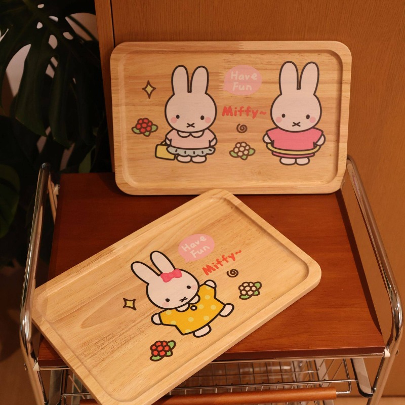 Piring Kayu Miffy Rabbit Kawai - Good Coffee Tea ulasan dan harga