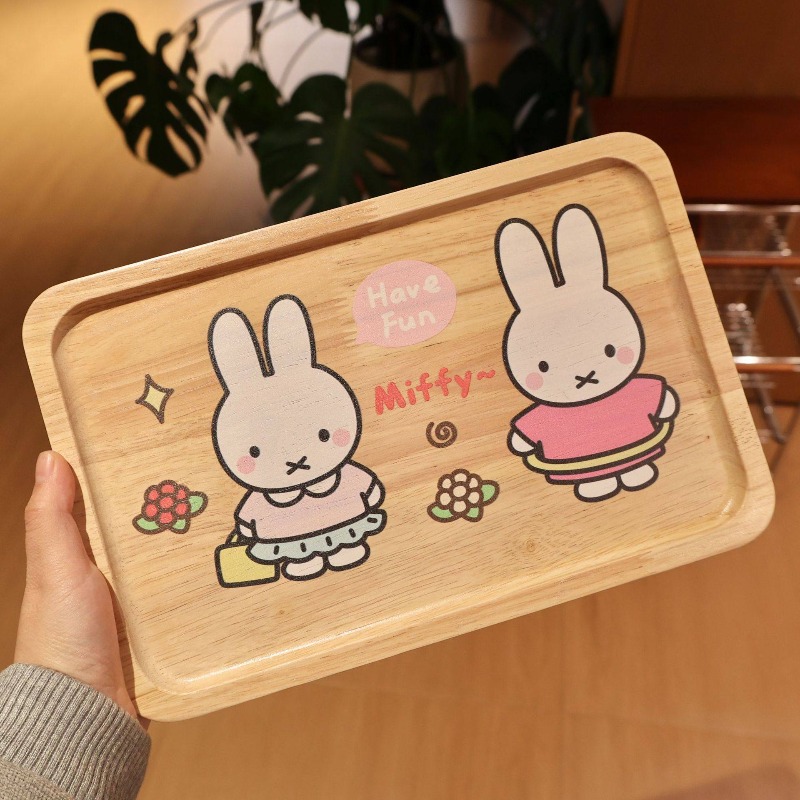 Piring Kayu Miffy Rabbit Kawai - Good Coffee Tea ulasan dan harga
