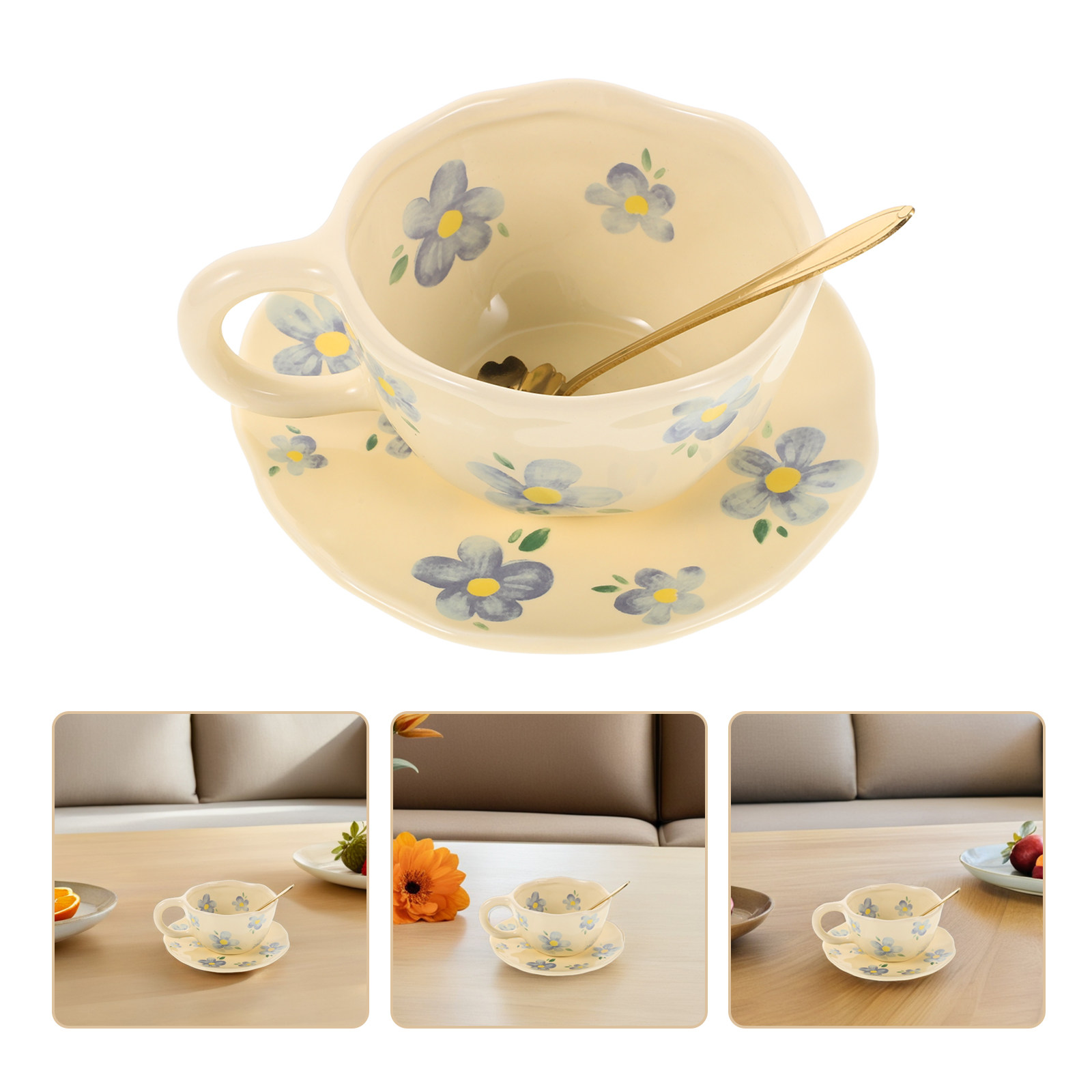 1Set Cangkir Kopi Keramik Krea - Coffee Tea Break ulasan dan harga