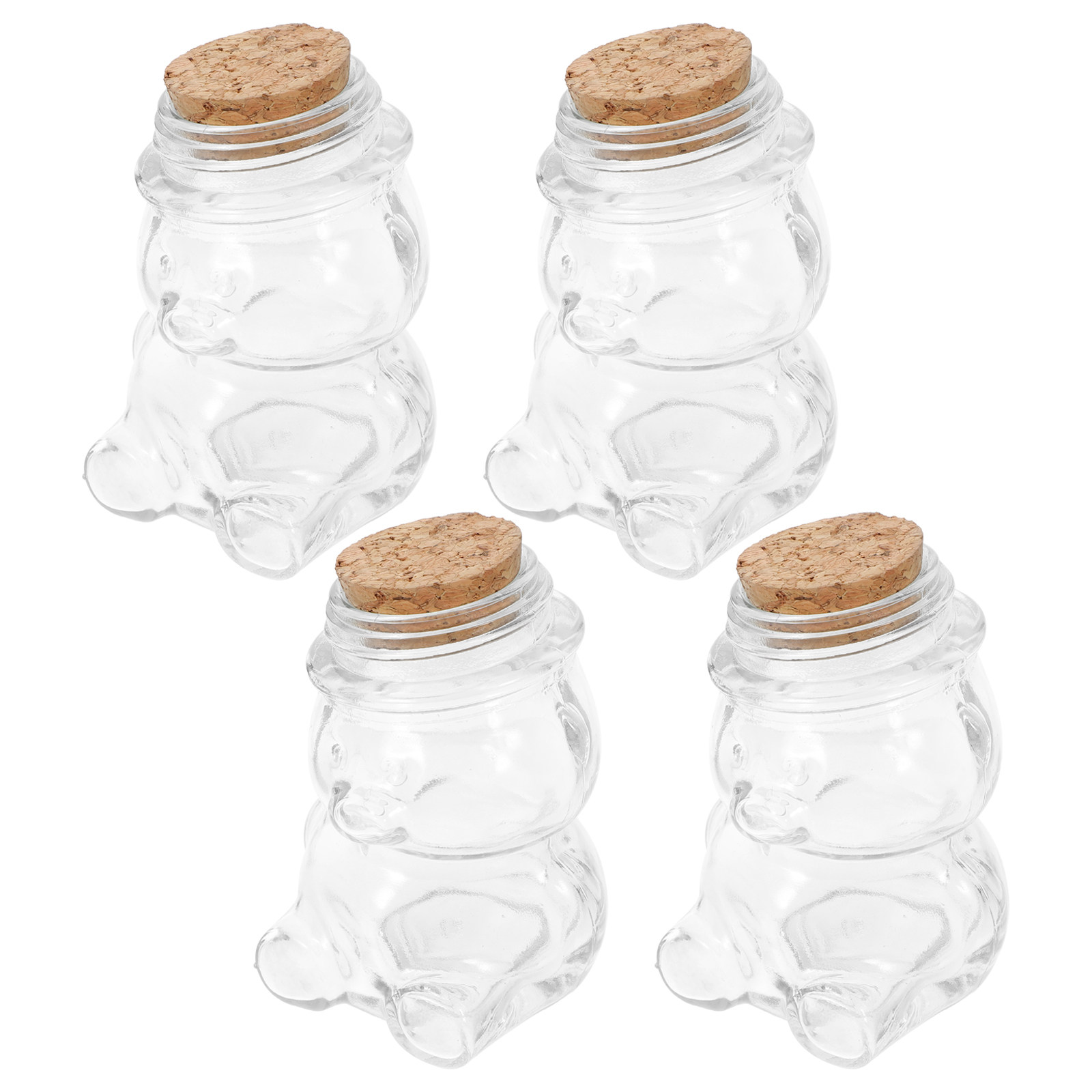 4 Buah Set Toples Permen Kaca  - Coffee Tea Containers ulasan dan harga