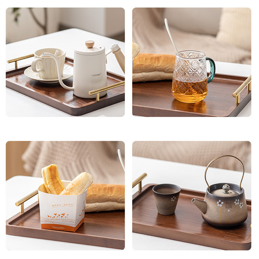 Nampan Saji Kayu dengan Pegang - Bamboo Tea Tray ulasan dan harga