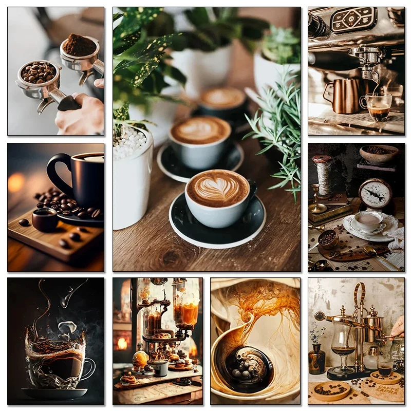 Poster Seni Cangkir Kopi Espre - Coffee Tea Milk ulasan dan harga
