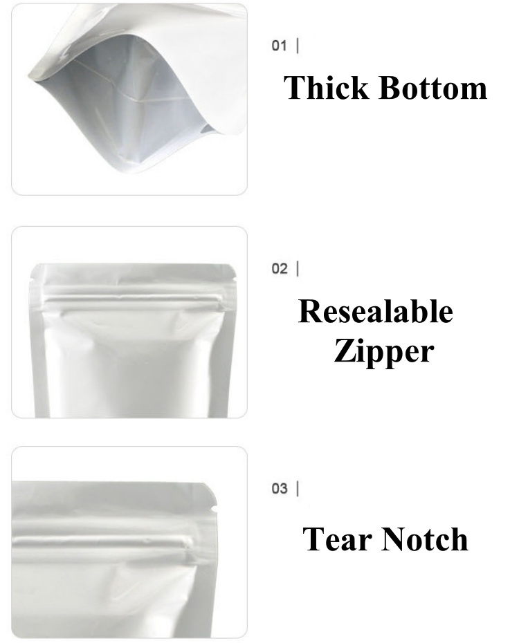 100PCS Kantong Ziplock Alumini - Coffee Tea And Cocoa ulasan dan harga
