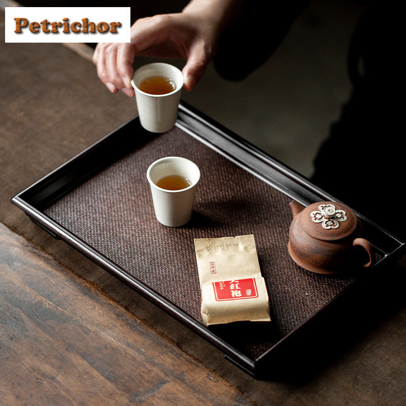 Nampan Teh Anyaman Bambu Rotan - Bamboo Tea Tray ulasan dan harga