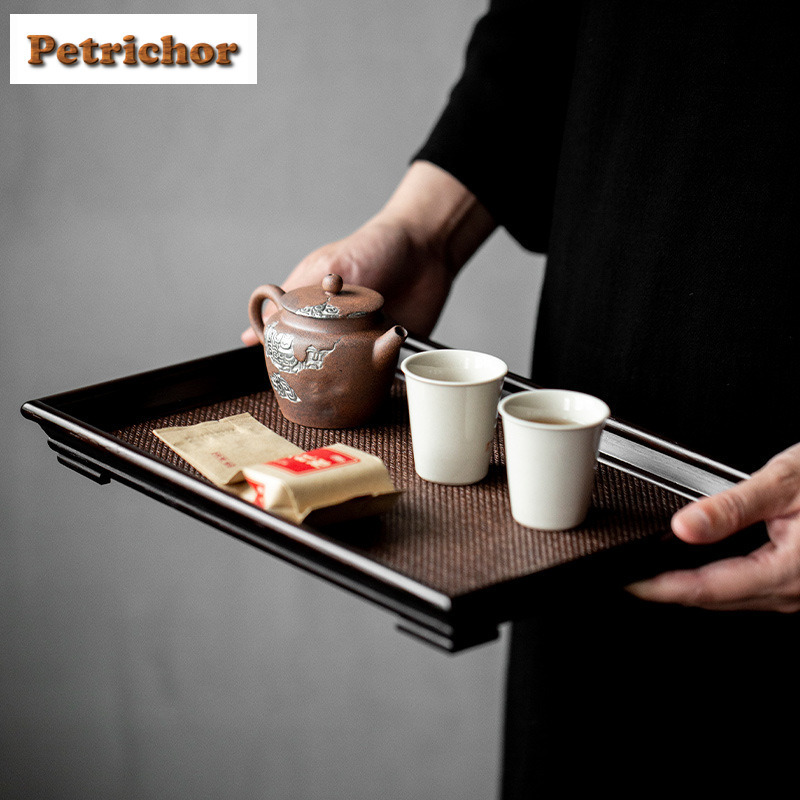 Nampan Teh Anyaman Bambu Rotan - Bamboo Tea Tray ulasan dan harga